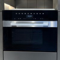 Комбінована парова шафа з функцією БУ НВЧ DGM 7440 чорна з хромом
