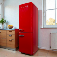 Двокамерний холодильник БУ SMEG FAB 32 RR 1 (Червоний)