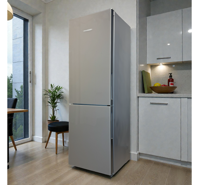 Холодильник БУ KFN 28132 D (Графітове скло)