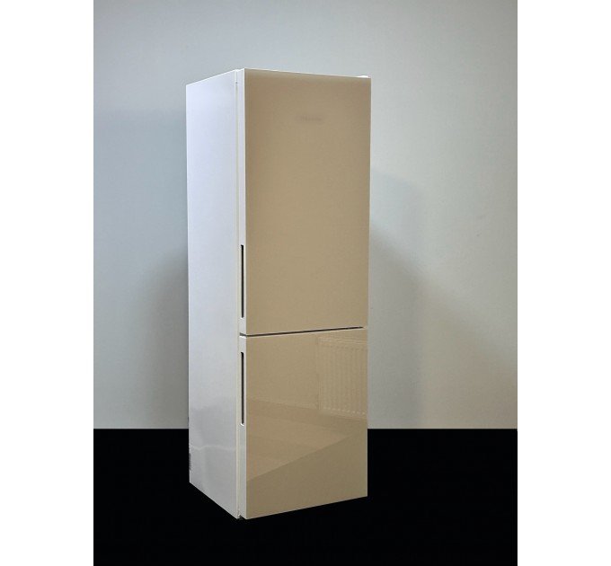 Двокамерний холодильник KFN 28133 White/Бежеве скло