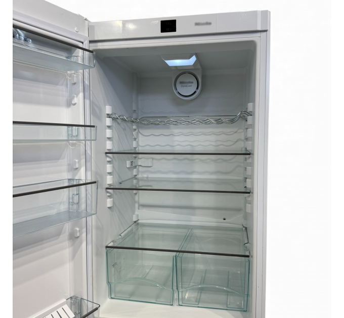 Двокамерний холодильник KFN 29042 (Біле скло)