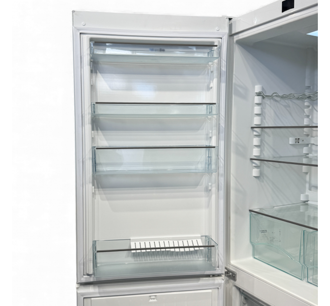 Двокамерний холодильник KFN 29042 (Біле скло)
