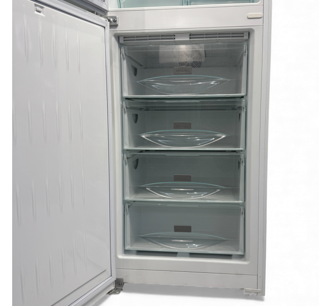 Двокамерний холодильник KFN 29042 (Біле скло)