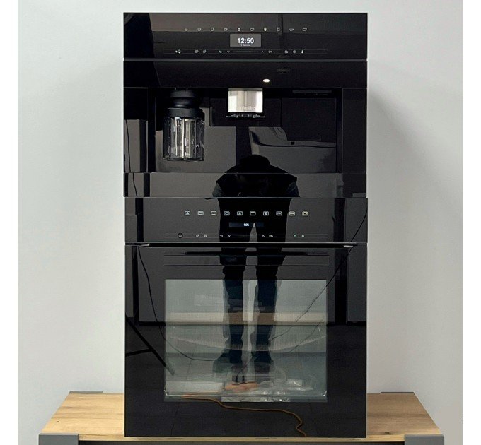 Комплект духова шафа H 7264 B та кавомашина CVA 7440 obsidian black