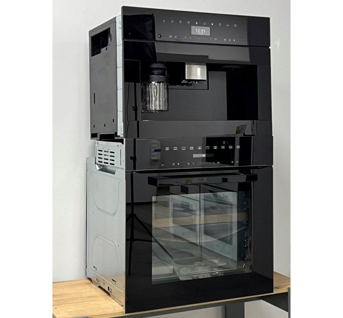 Комплект духова шафа H 7264 B та кавомашина CVA 7440 obsidian black