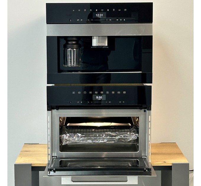 Комплект духова шафа з НВЧ H 7440 BM та кавомашина CVA 7445 CleanSteel