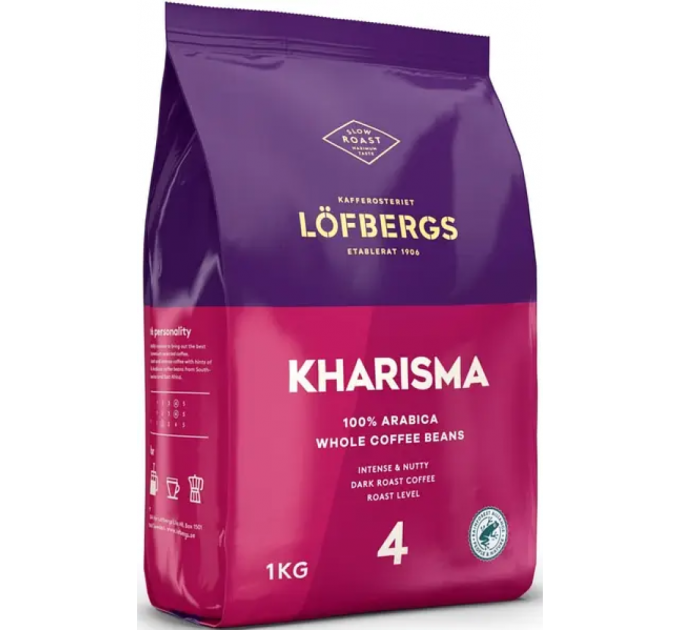 Кава в зернах Lofbergs Kharisma 1кг  Кава в зернах Lofbergs Kharisma 1кг