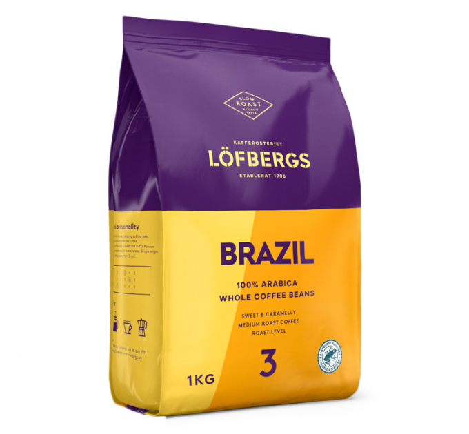 Кава в зернах Lofbergs Brazil 1кг